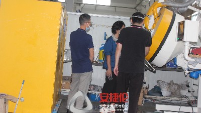 密封件骨架滾噴機噴塗—浙江客戶到訪安捷倫打樣測試